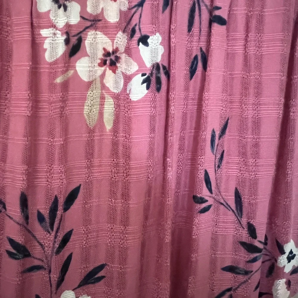 J Jill Floral Pink Sleeveless Maxi Dress - Picture 8 of 8